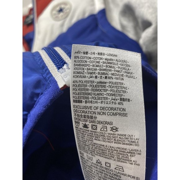 Converse Jacket All Star Boys Medium Vest has stain on sleeve - As Is Condition. - Picture 6 of 13